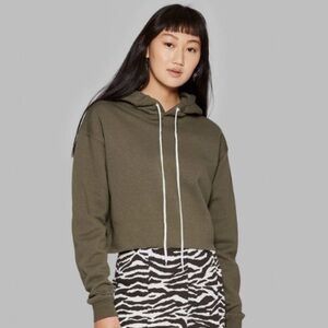 wild fable Women's Olive Green Hoodie